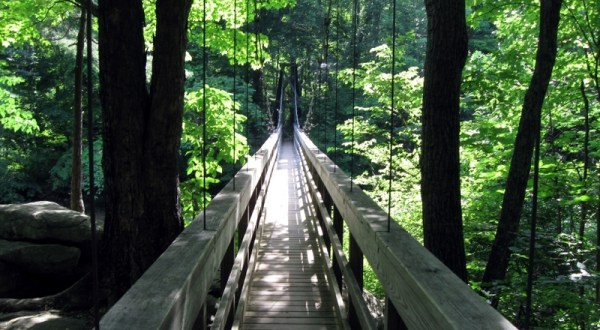 A Trip Across This Suspension Bridge In Virginia Is Not For The Faint Of Heart