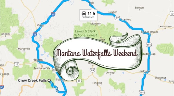 Here’s The Perfect Weekend Itinerary If You Love Exploring Montana’s Waterfalls