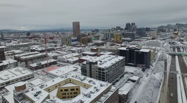Someone Flew A Drone High Above Portland And Captured The Most Breathtaking Footage