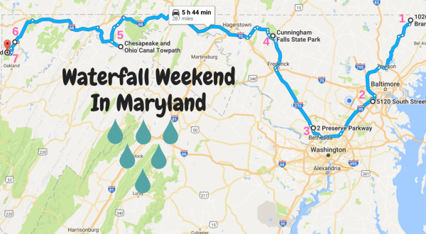 Here’s The Perfect Weekend Itinerary If You Love Exploring Maryland’s Waterfalls