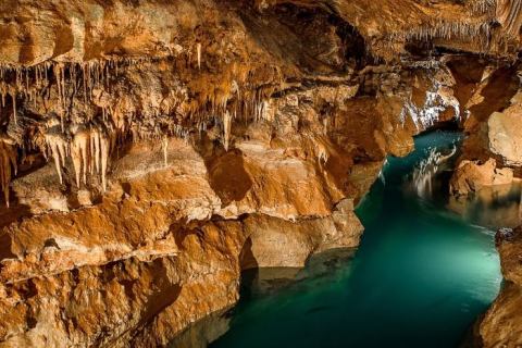 Most People Don't Know There's A Stunning Sapphire Lake Hiding Inside Cosmic Cavern in Arkansas