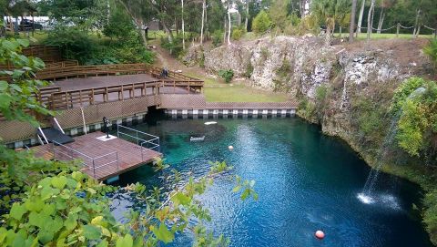 The Sapphire Natural Pool In Florida That's Devastatingly Gorgeous
