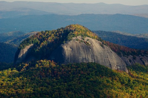 One Of The Oddest Geological Wonders, Looking Glass Rock, Is Located Right Here In North Carolina