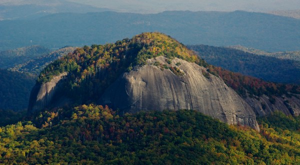 One Of The Oddest Geological Wonders, Looking Glass Rock, Is Located Right Here In North Carolina