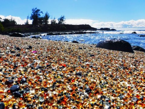 There's A Beach In Hawaii Made Entirely Out Of Seaglass And It's Astounding