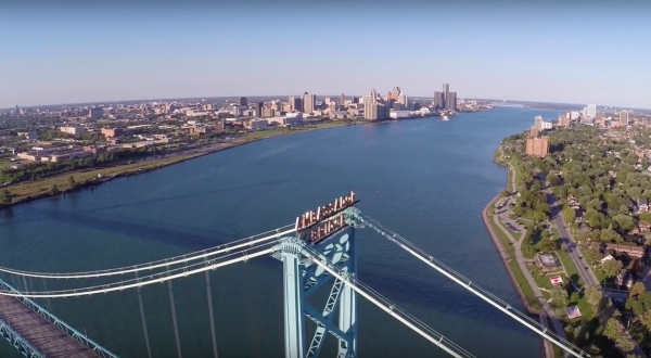Someone Flew A Drone High Above Detroit And Captured The Most Breathtaking Footage
