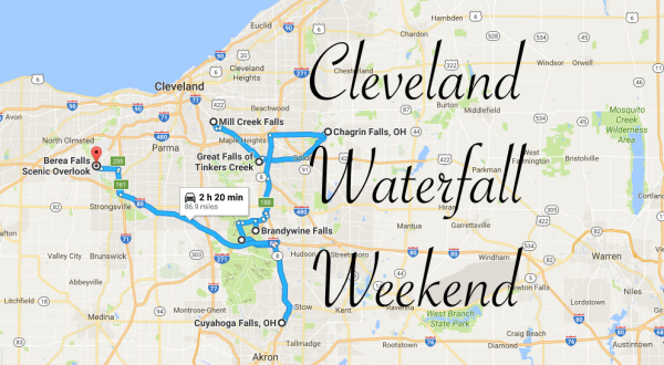Here’s The Perfect Weekend Itinerary If You Love Exploring Cleveland’s Waterfalls