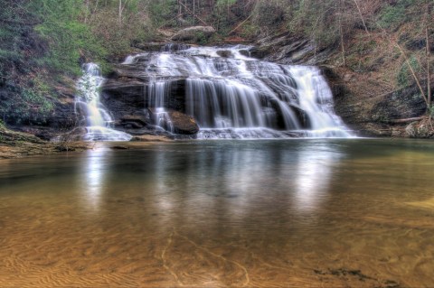 Hike To A Waterfall Swimming Hole On The Panther Creek Trail In Georgia