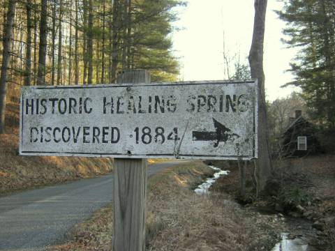 Relax By A True Fountain Of Youth At The Cabins At Healing Springs, A Tranquil Getaway In North Carolina