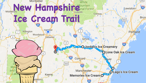 This Mouthwatering Ice Cream Trail In New Hampshire Is The Sweetest Adventure In The State