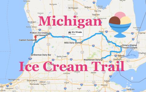 This Mouthwatering Ice Cream Trail In Michigan Is All You've Ever Dreamed Of And More