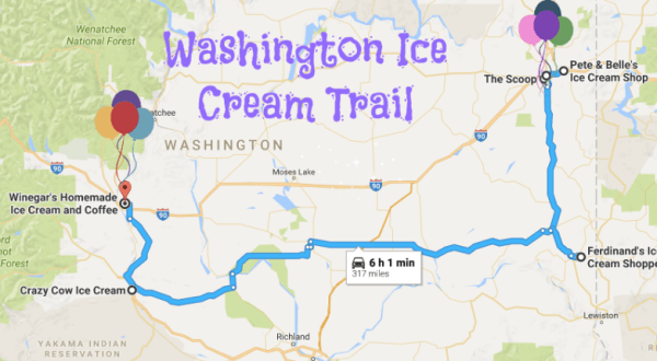 This Mouthwatering Ice Cream Trail In Washington Is The Sweetest Adventure In The State