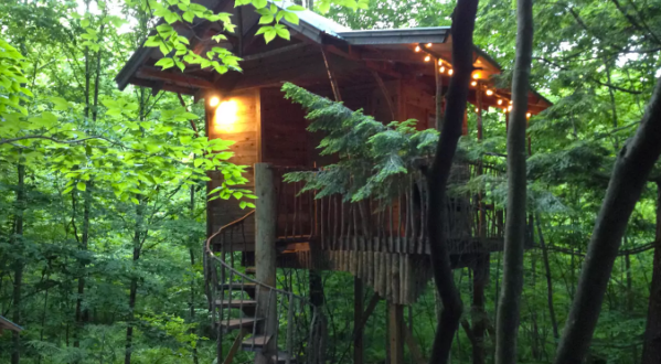 Sleep Underneath The Forest Canopy At This Epic Treehouse In New York