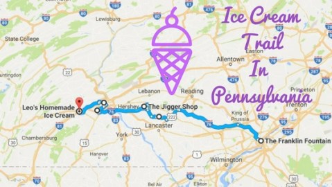 This Mouthwatering Ice Cream Trail In Pennsylvania Is The Sweetest Adventure In The State