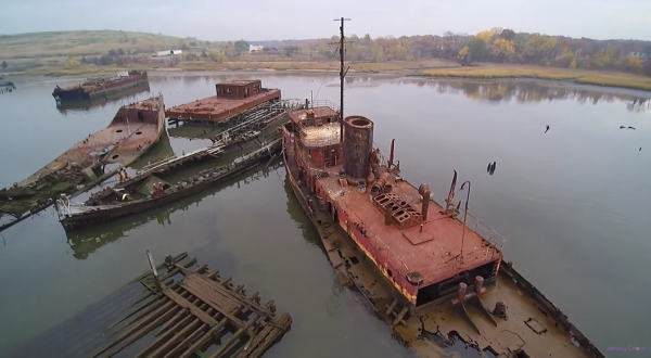 This Eerie Footage Of A Boat Graveyard Along New Jersey’s Coast Will Mesmerize You