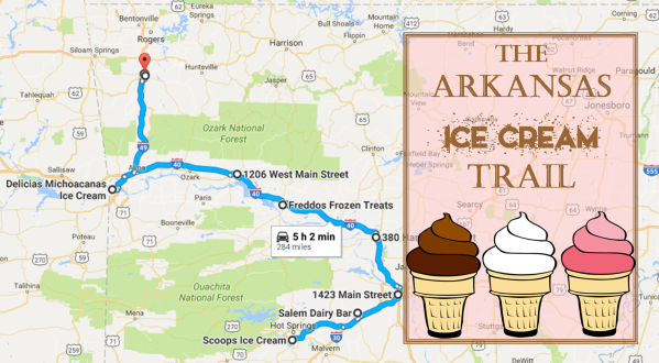 This Mouthwatering Ice Cream Trail In Arkansas Is The Sweetest Adventure In The State