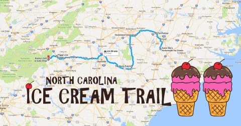 This Mouthwatering Ice Cream Trail In North Carolina Is All You've Ever Dreamed Of And More