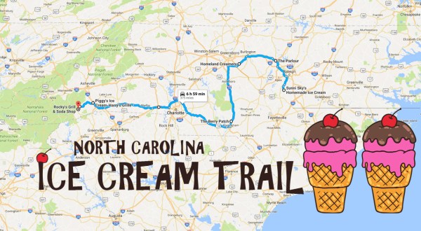 This Mouthwatering Ice Cream Trail In North Carolina Is All You’ve Ever Dreamed Of And More