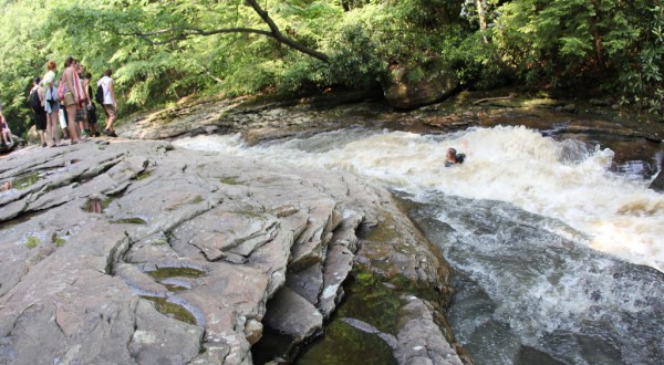 A Ride Down This Epic Natural Waterslide Near Pittsburgh Will Make Your Summer Complete
