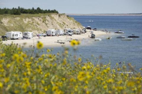 The Spectacular Spot In Nebraska Where You Can Camp Right On The Beach