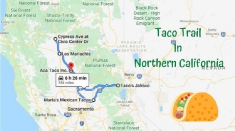 This Amazing Taco Trail In Northern California Takes You To 5 Tasty Restaurants