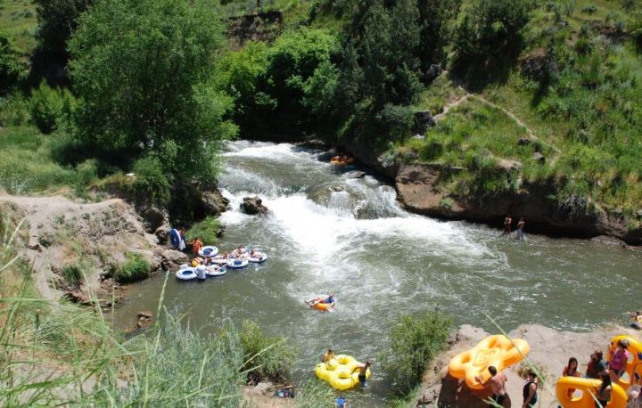 The Portneuf River Through Lava Hot Springs: Best Tubing/Floating in the Country