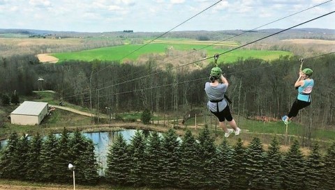 The Epic Canopy Course Near Pittsburgh That Will Bring Out The Adventurer In You