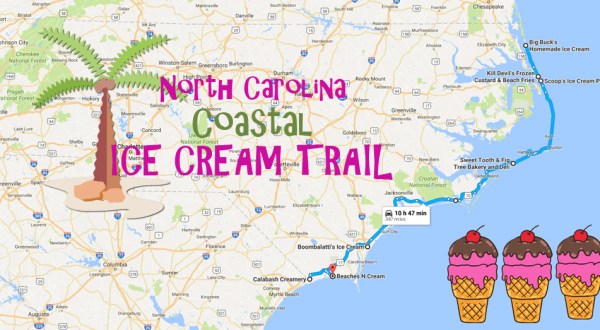 This Mouthwatering Ice Cream Trail Along North Carolina’s Coast Is All You’ve Ever Dreamed Of