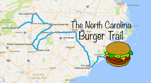 There’s Nothing Better Than This Mouthwatering Burger Trail In North Carolina