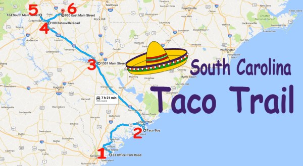 This Amazing Taco Trail In South Carolina Takes You To 6 Tasty Restaurants