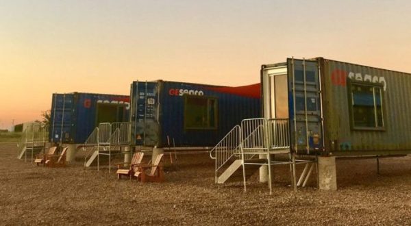 The Unique Hotel In Texas Where You Can Sleep Inside A Shipping Container