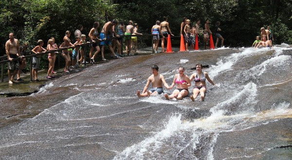 A Ride Down This Epic Natural Waterslide In North Carolina Will Make Your Summer Complete