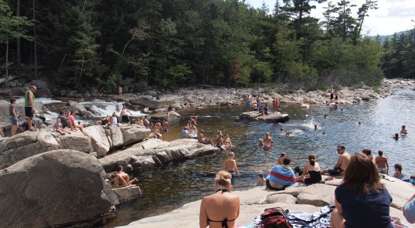 A Ride Down This Epic Natural Waterslide In New Hampshire Will Make Your Summer Complete