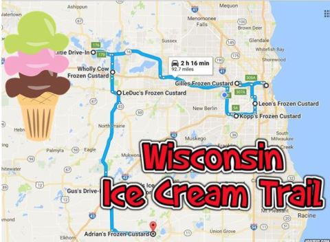 This Mouthwatering Ice Cream Trail In Wisconsin Is The Sweetest Adventure In The State