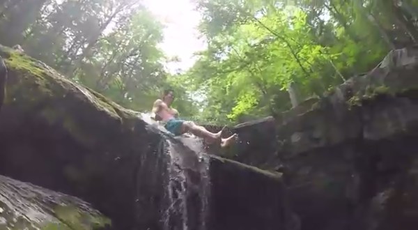 A Ride Down This Epic Natural Waterslide In Connecticut Will Make Your Summer Complete