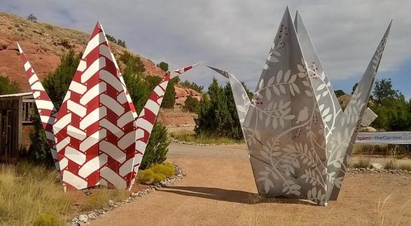 A Fascinating Origami Park In New Mexico, Turquoise Trail Sculpture Garden Is Stunningly Unique