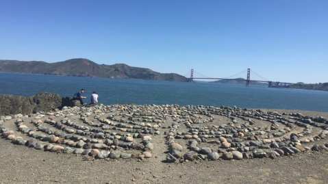 Most People Have No Idea There's A Fascinating Labyrinth Hidden On This San Francisco Beach
