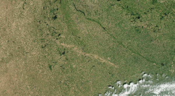 You Can See This 60-Mile Scar Across South Dakota From Space