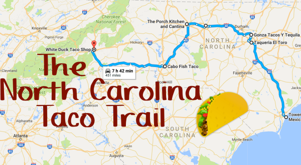 This Amazing Taco Trail In North Carolina Takes You To 7 Tasty Restaurants