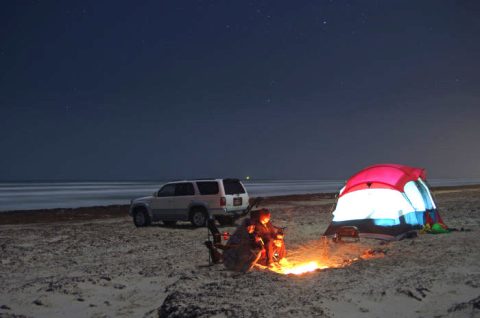 Camp Right On The Gulf Coast At These 5 Beaches In Texas