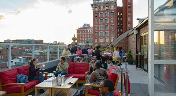 Dine Above The Skyline At This Amazing Rooftop Restaurant In Rhode Island