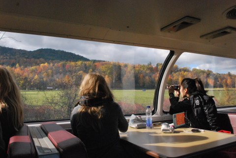 The Fall Foliage Train Ride Through New York With Panoramic Views