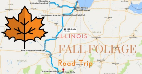 This Dreamy Road Trip Will Take You To The Best Fall Foliage In All Of Illinois