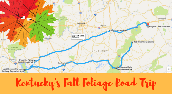 This Dreamy Road Trip Will Take You To The Best Fall Foliage In All Of Kentucky