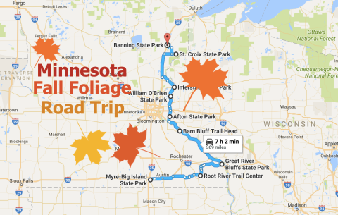 This Dreamy Road Trip Will Take You To The Best Fall Foliage In All Of Minnesota