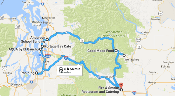 This Epic 3-Day Restaurant Road Trip In Washington Will Satisfy Your Adventurous Stomach