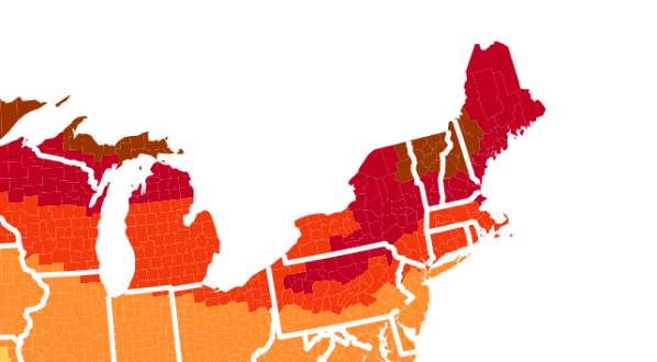 The Map That Shows You When And Where To View Fall Foliage In Maine