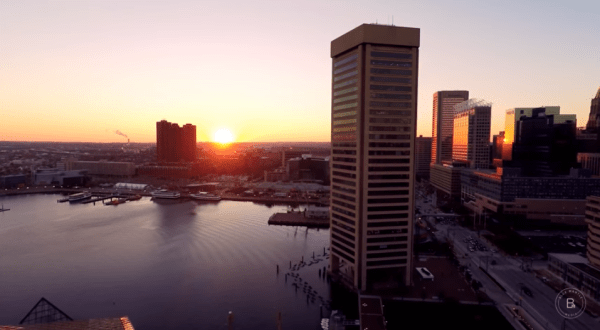 Someone Flew A Drone High Above Baltimore And Captured The Most Breathtaking Footage