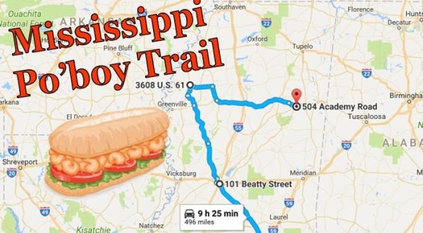 Follow This Mississippi Po’ Boy Trail For An Unforgettable, Tasty Road Trip