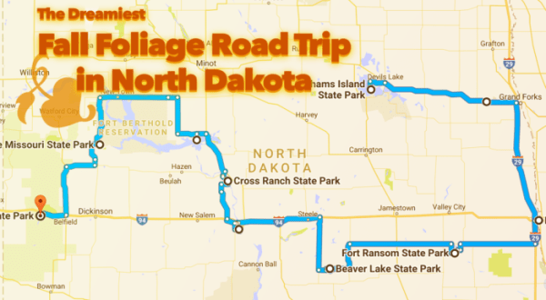 This Dreamy Road Trip Will Take You To The Best Fall Foliage In All Of North Dakota